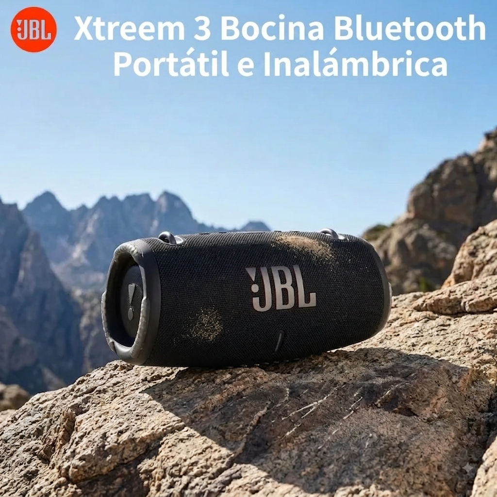 Parlante Portátil Xtreme 3 – Sonido Potente + Correa de Transporte
