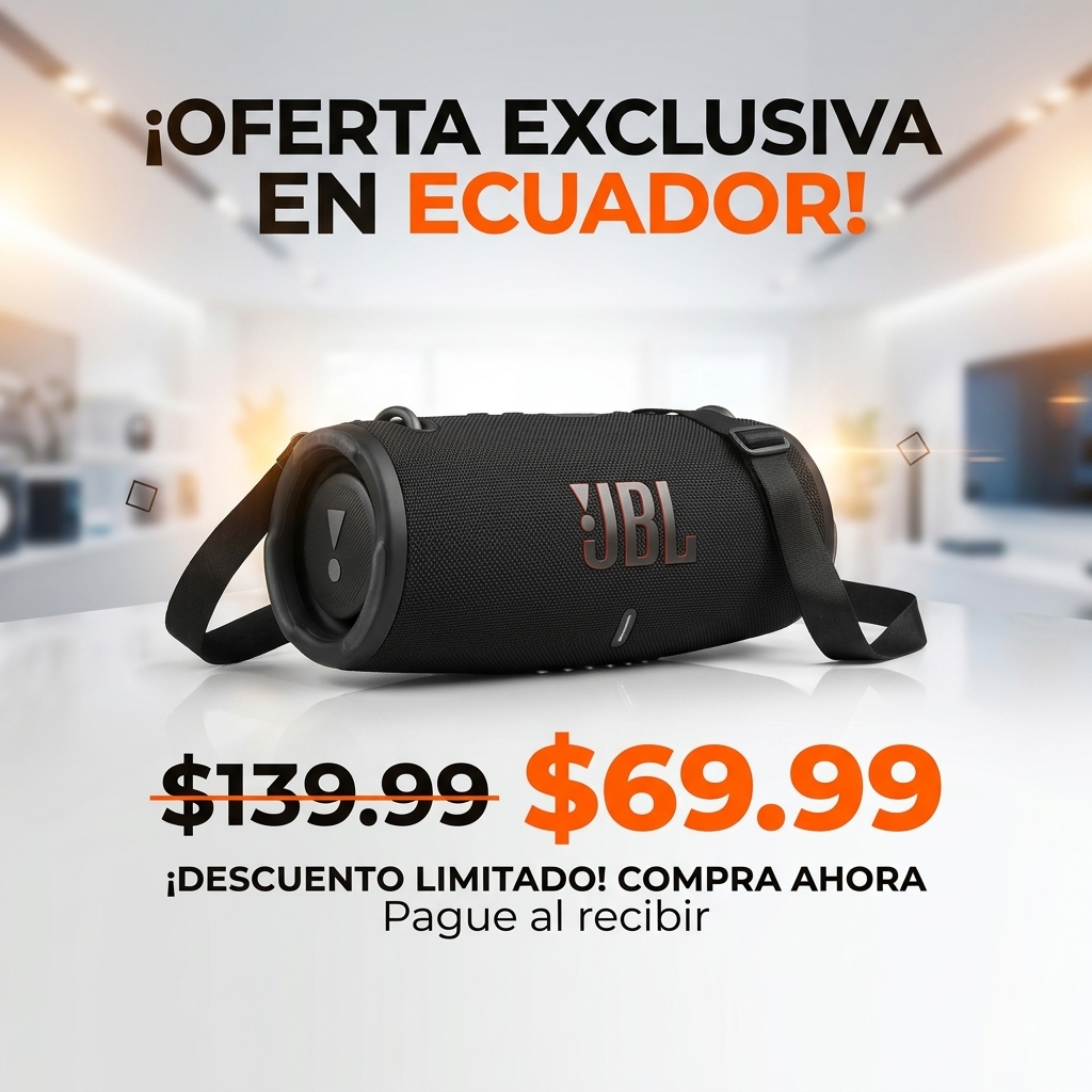 Parlante Portátil Xtreme 3 – Sonido Potente + Correa de Transporte